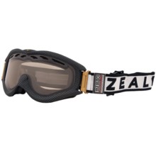 Zeal Detonator PPX Snowsport Googles - Polarized, Photochromic Lens in Carbon Matte Black - Closeouts