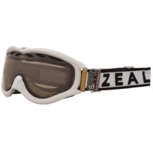 Zeal Detonator SPPX Snowsport Goggles - Polarized, Photochromic Lens in Carbon Matte White - Closeouts