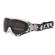 Zeal Detonator SPX Snowsport Goggles - Polarized in Satin White/Zb Rose Brown - Closeouts