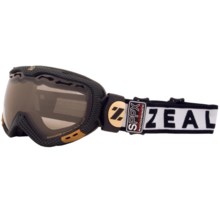 Zeal Dominator Classic Snowsport Goggles - Polarized, Photchromic Lens in Carbon Matte Black - Closeouts
