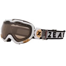 Zeal Dominator Classic Snowsport Goggles - Polarized, Photchromic Lens in Carbon Matte White - Closeouts