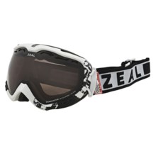 Zeal Dominator SPX Snowsport Goggles - Polarized in Satin White/Zb Rose Brown - Closeouts