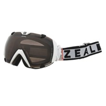 Zeal Eclipse SPX Snowsport Goggles - Polarized in Satin White/Zb Rose Brown - Closeouts