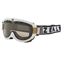 Zeal Link PPX Snowsport Goggles - Polarized, Photochromic in Carbon Matte White/Light Yellow To Zb Rose Brown - Closeouts
