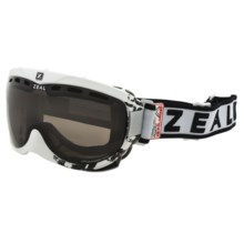 Zeal Link SPX Snowsport Goggles - Polarized in Satin White/Zb Rose Brown - Closeouts