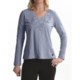 Zen 101 by Tribal Sportswear Floral Applique Shirt - Cotton Slub, Long Sleeve (For Women)