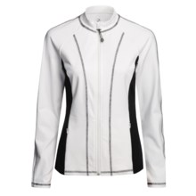 Zen 101 Fitness Jacket (For Women) in White