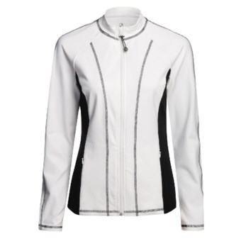 Zen 101 Fitness Jacket (For Women) in White
