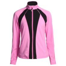 Zen 101 Multicolor Fitness Jacket (For Women) in Sherbet Pink
