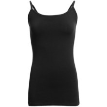 Zena Essentials Cotton Tank Top - Adjustable Spaghetti Strap (For Women) in Black - Closeouts