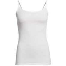 Zena Essentials Cotton Tank Top - Adjustable Spaghetti Strap (For Women) in White - Closeouts