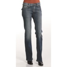 Zenim Bootcut Jeans - Embroidered Flap Pockets (For Women) in Stonewash Tint - Closeouts