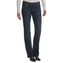 Zenim Bootcut Jeans - Mid Low Fit, Stretch Cotton (For Women) in Light Faded Wash - Closeouts