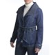 Zenim Denim Trench Jacket - 3/4 Length (For Women)