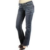 Zenim Embellished Mid-Low Jeans - Bootcut (For Women)