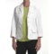 Zenim Rip Cotton Blazer (For Women) in White