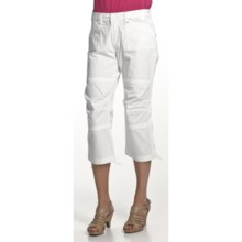 Zenim Ripstop Cotton Capris (For Women) in White - Closeouts