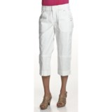 Zenim Ripstop Cotton Cargo Capris (For Women)