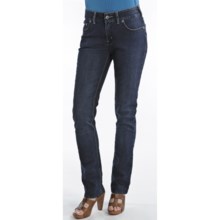 Zenim Skinny Jeans - Back Pocket Embroidery (For Women) in Medium Wash - Closeouts