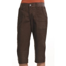 Zenim Twill Capris - Stretch Cotton (For Women) in Chocolate - Closeouts