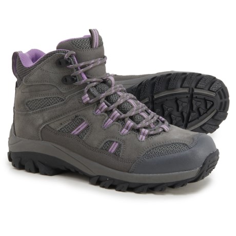 Bearpaw Zephyr Mid Hiking Boots - Suede (For Women) - Grey Fog (6 )