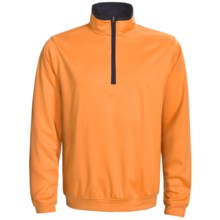 Zero Restriction Airflow Pullover - Zip Neck, Long Sleeve (For Men) in Chutney/Navy - Closeouts