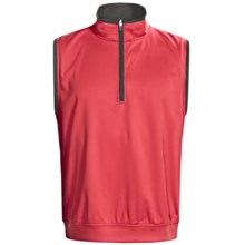 Zero Restriction Airflow Vest - Zip Neck (For Men) in Mars Red/Battleship Grey - Closeouts