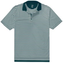 Zero Restriction Fleet Polo Shirt - Short Sleeve (For Men) in Jungle/White - Closeouts
