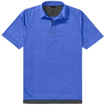Zero Restriction Forged Polo Shirt - Short Sleeve (For Men) in Neptune Blue