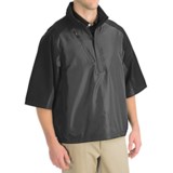 Zero Restriction Mix Half-Sleeve Pullover - Zip Neck (For Men)