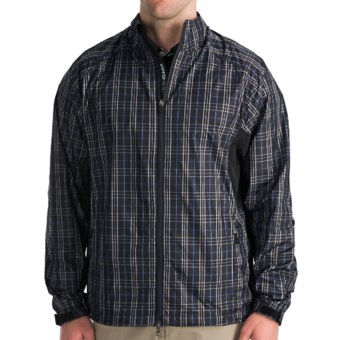 Zero Restriction Plaid Windshirt (For Men) in Black