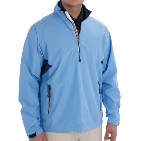 Zero Restriction Power Torque Pullover Jacket Waterproof Zip Neck For Men