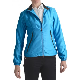 Zero Restriction Power Torque Wind Jacket (For Women) in Turquoise/Black