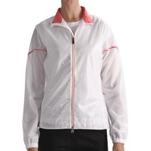 Zero Restriction Transparent Jacket (For Women) in White/Coral - Closeouts