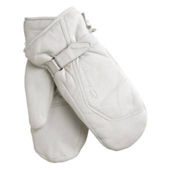 Ziener Kirsten PrimaLoft® Mittens - Leather, Insulated (For Women) in White