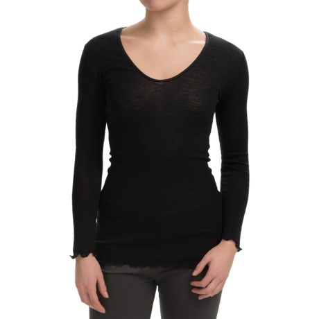 Zimmerli Audreys Day Wool Silk Shirt Long Sleeve For Women