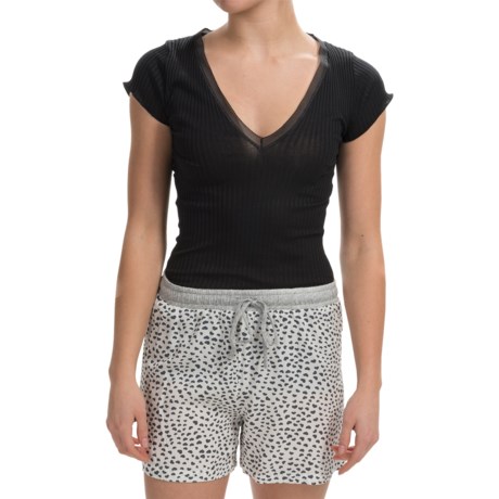 Zimmerli Madison Cotton V Neck Shirt Short Sleeve (For Women)