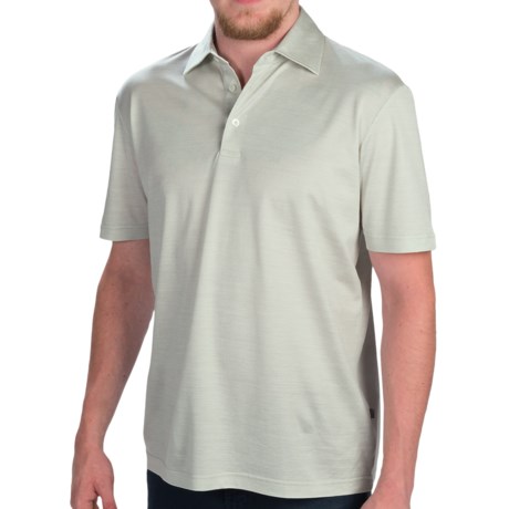 Zimmerli of Switzerland Silk Cotton Polo Shirt Short Sleeve (For Men)
