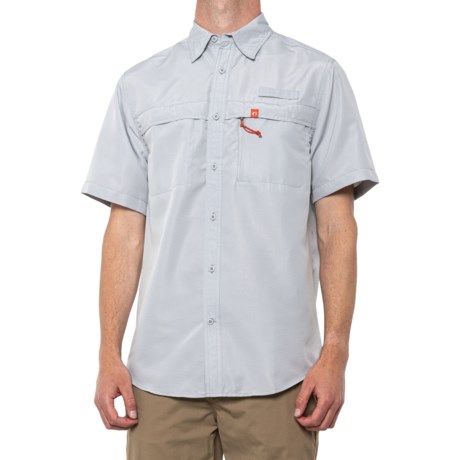 American Outdoorsman Zip-Pocket Fishing Shirt - UPF 40, Short Sleeve (For Men) - HIGH RISE (L )