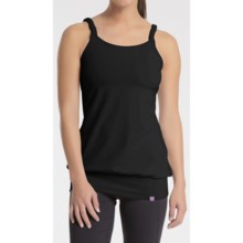 Zobha Braided Tank Top - Supplex® Nylon, Built-In Bra, Low Impact (For Women) in Black/Black - Closeouts