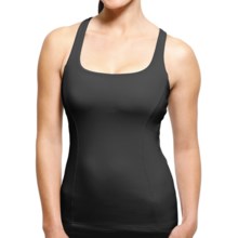 Zobha Hailey Tank Top - Built-in Bra, Supplex® Nylon, Racerback (For Women) in Black/Black - Closeouts