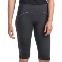 Zobha Racer Capris - Supplex® Nylon (For Women) in Phantom Heather/Radiant Orchid - Closeouts