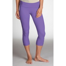 Zobha Ruched Capris - Supplex® Nylon (For Women) in Purple Opulence/Black - Closeouts