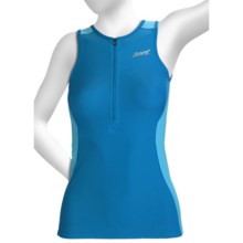 Zoot Sports Active Tri Tank Top - UPF 50+ (For Women) in Oceanus/Aqua - Closeouts