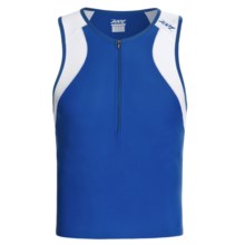 Zoot Sports Endurance Tri Tank Top - Zip Neck (For Men) in Classic Blue/White - Closeouts