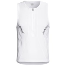 Zoot Sports High-Performance Tri Tank Top - UPF 50+, Zip Neck (For Men) in White - Closeouts