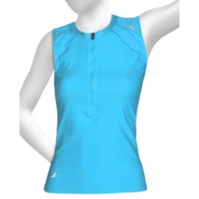 Zoot Sports High-Performance Tri Top - Zip Neck, UPF 50+, Sleeveless (For Women) in Aqua - Closeouts