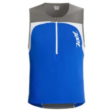 Zoot Sports Performance Tri Mesh Top Jersey - UPF 50+, Zip Neck, Sleeveless (For Men) in Zoot Blue/Graphite - Closeouts
