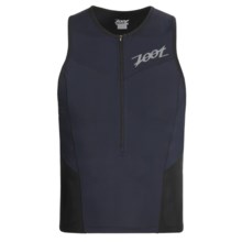 Zoot Sports Ultra Tri Tank Top - UPF 50+, Zip Neck (For Men) in Black - Closeouts