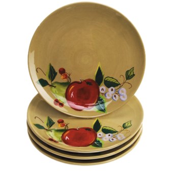 Zrike Rooster Collection Salad Plates - Set of 4 in See Photo